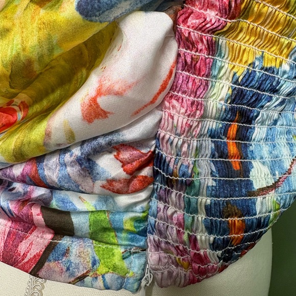 Colorful Floral Women's Blouse - Picture 3 of 5